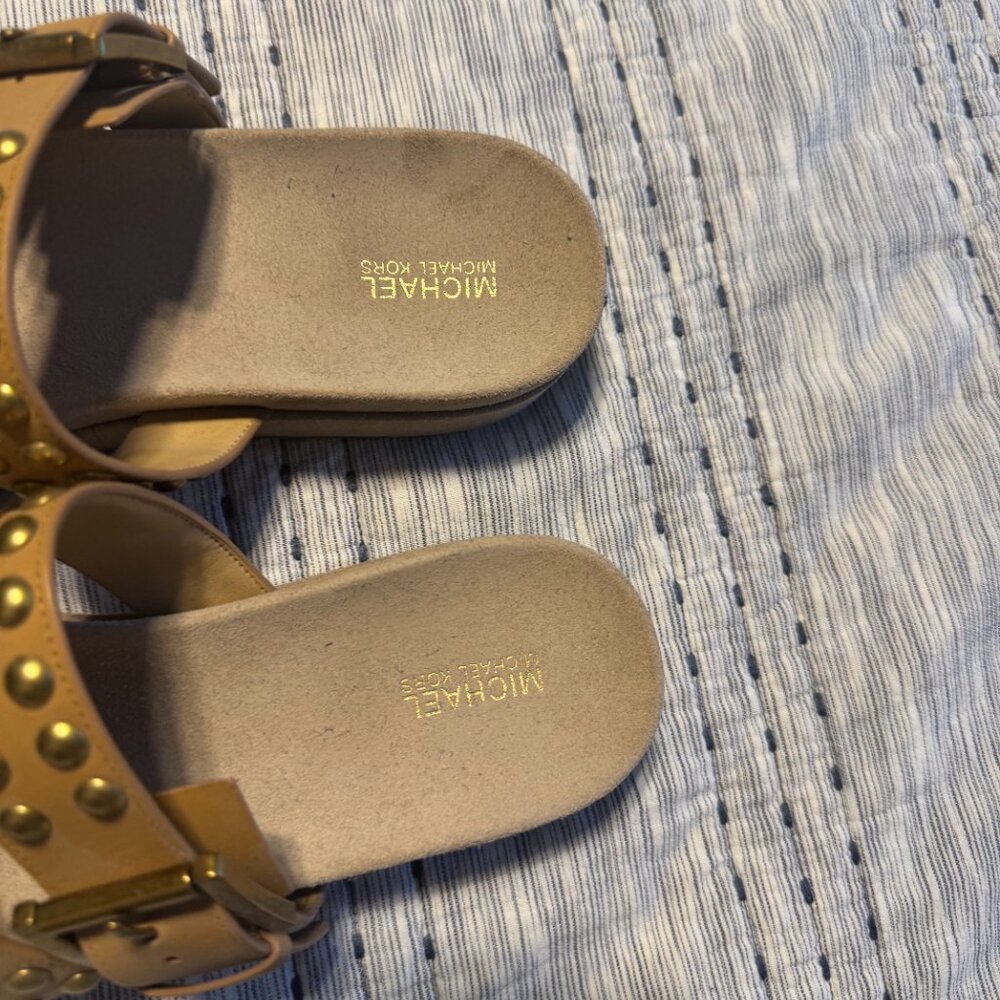 NEW MICHAEL KORS Ansel Studded Leather Sandal - Picture 5 of 5